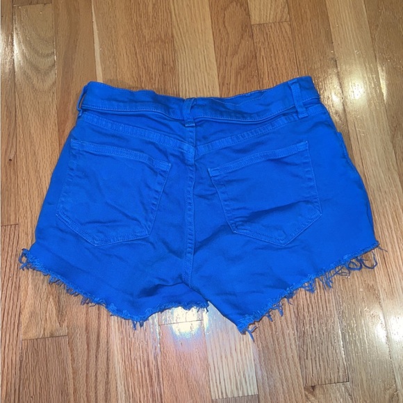 L’ agence Royal / Dark Blue Mid-Rise Jean Shorts - Picture 3 of 4